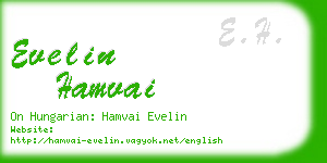 evelin hamvai business card